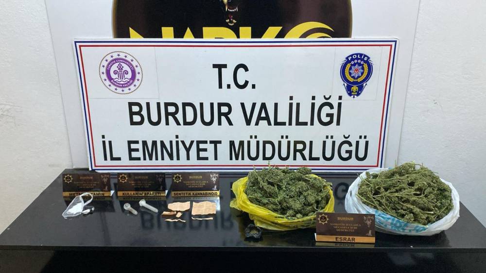 Burdur'da uyuşturucu operasyonu: 2 tutuklama