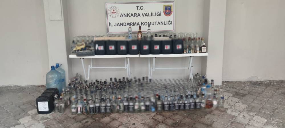 Ankara'da kaçak tütün ve alkol operasyonu