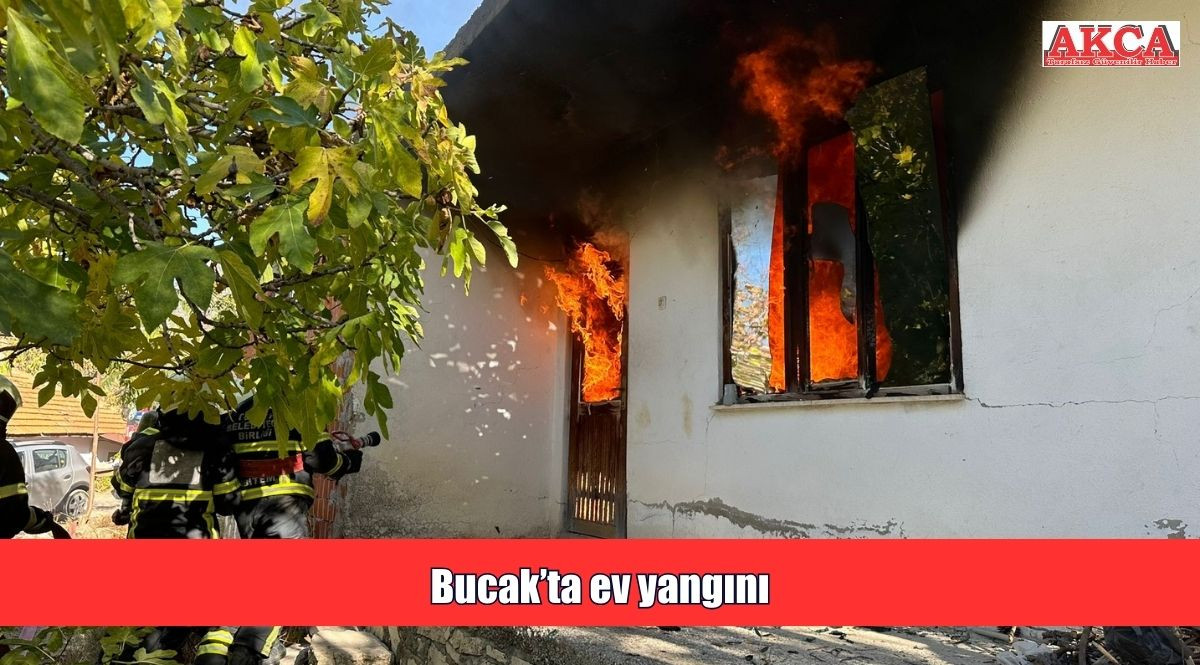 Bucak’ta ev yangını